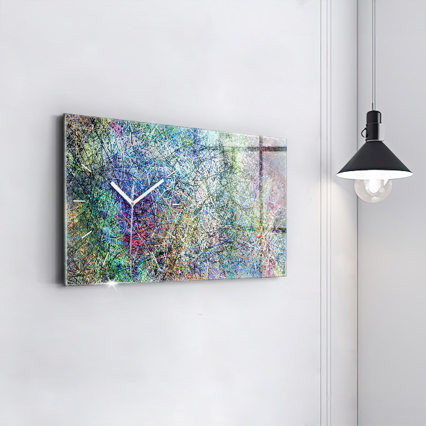 Horloge rectangulaire horizontale Abstraction - Émotions