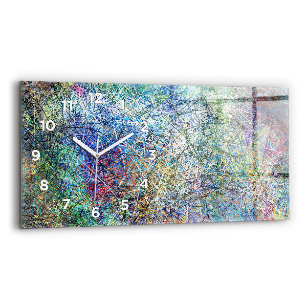 Horloge rectangulaire horizontale Abstraction - Émotions