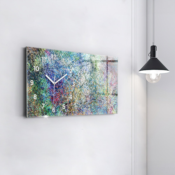 Horloge rectangulaire horizontale Abstraction - Émotions
