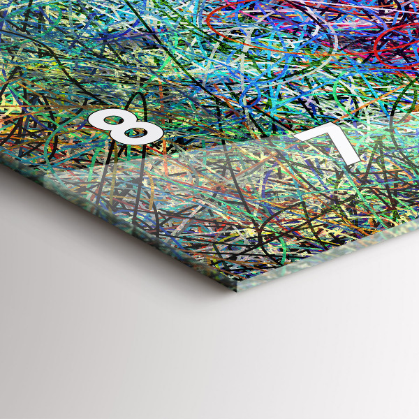 Horloge rectangulaire horizontale Abstraction - Émotions