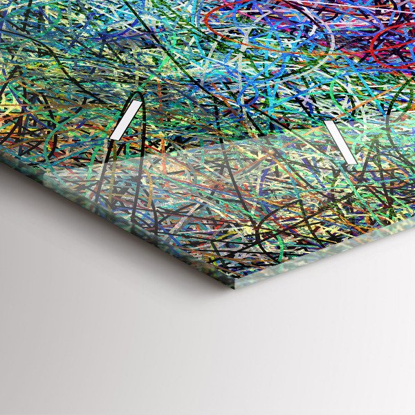 Horloge rectangulaire horizontale Abstraction - Émotions