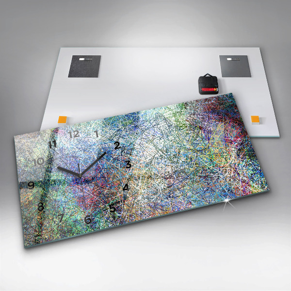 Horloge rectangulaire horizontale Abstraction - Émotions