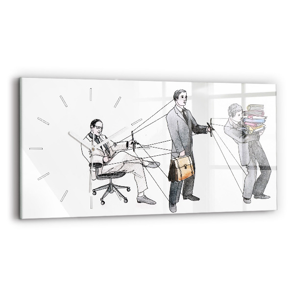 Horloge rectangulaire horizontale Les marionnettes