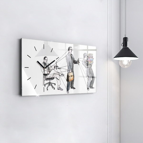 Horloge rectangulaire horizontale Les marionnettes