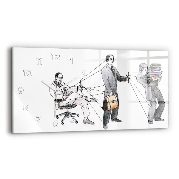 Horloge rectangulaire horizontale Les marionnettes