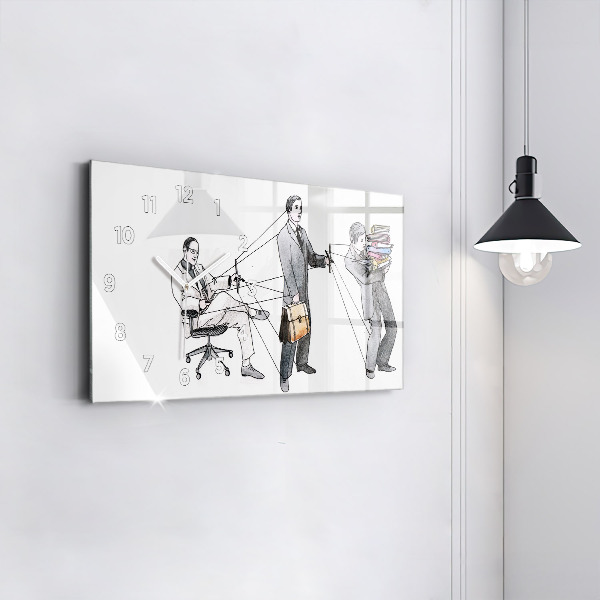 Horloge rectangulaire horizontale Les marionnettes