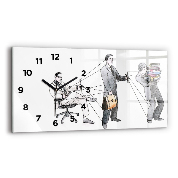 Horloge rectangulaire horizontale Les marionnettes
