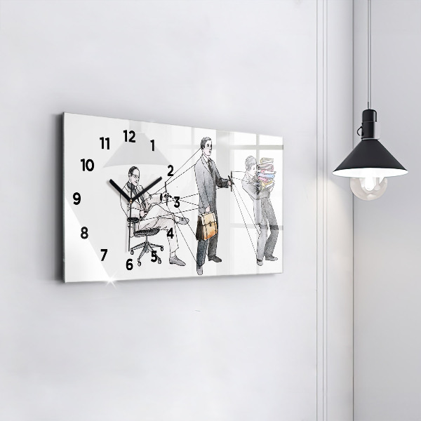 Horloge rectangulaire horizontale Les marionnettes