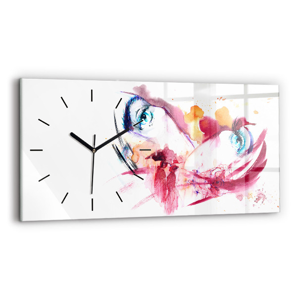 Horloge rectangulaire horizontale Couple romantique