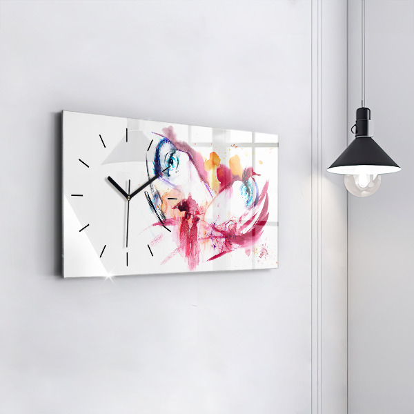 Horloge rectangulaire horizontale Couple romantique