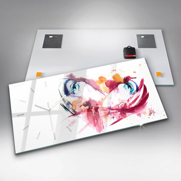 Horloge rectangulaire horizontale Couple romantique