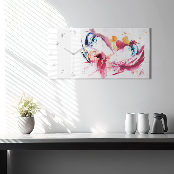 Horloge rectangulaire horizontale Couple romantique