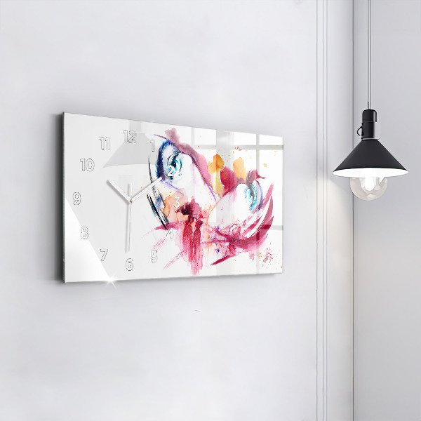 Horloge rectangulaire horizontale Couple romantique