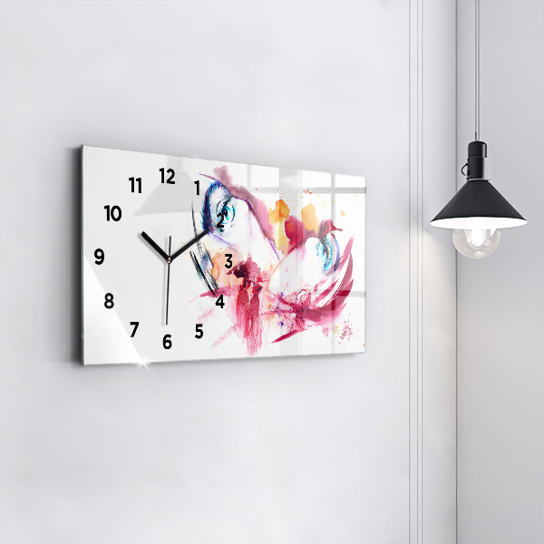 Horloge rectangulaire horizontale Couple romantique