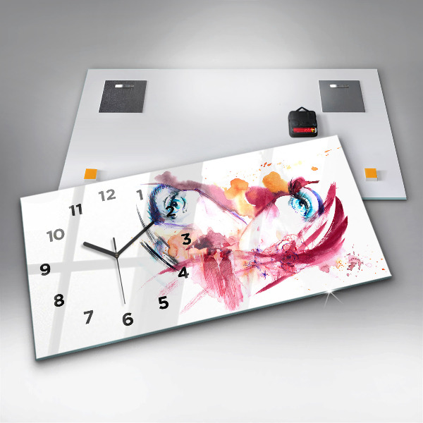 Horloge rectangulaire horizontale Couple romantique