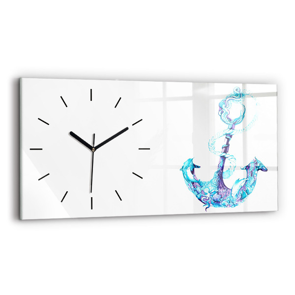 Horloge rectangulaire horizontale ancre flottante