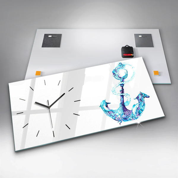 Horloge rectangulaire horizontale ancre flottante