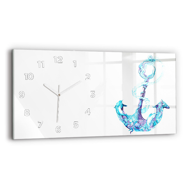 Horloge rectangulaire horizontale ancre flottante
