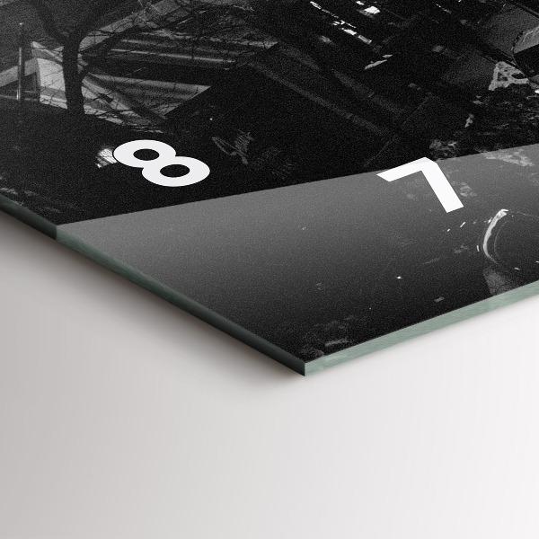 Horloge rectangulaire horizontale Les rues de la ville de Chicago