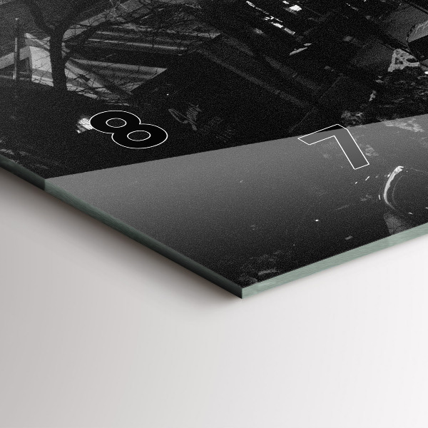 Horloge rectangulaire horizontale Les rues de la ville de Chicago