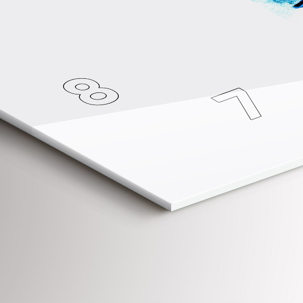 Horloge rectangulaire horizontale Planche de surf