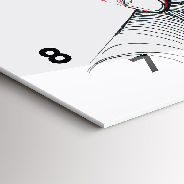 Horloge rectangulaire horizontale Se tenir la main