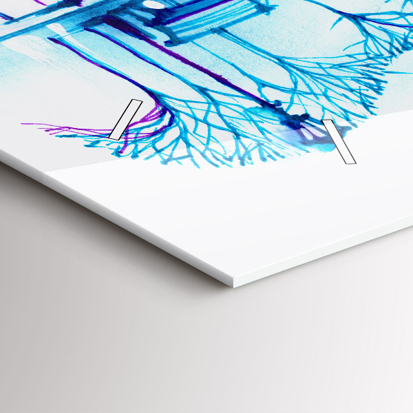 Horloge rectangulaire horizontale Lac du parc Cello