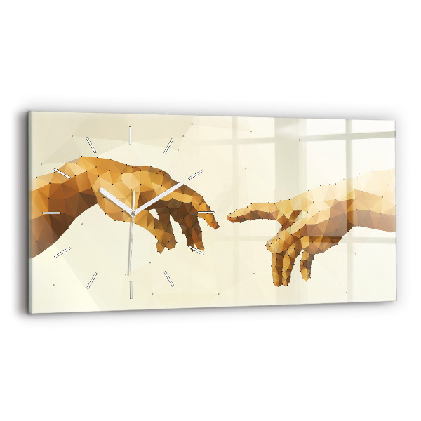 Horloge rectangulaire horizontale 'Création d''Adam'