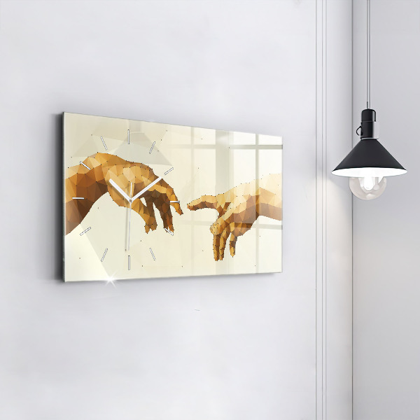 Horloge rectangulaire horizontale 'Création d''Adam'