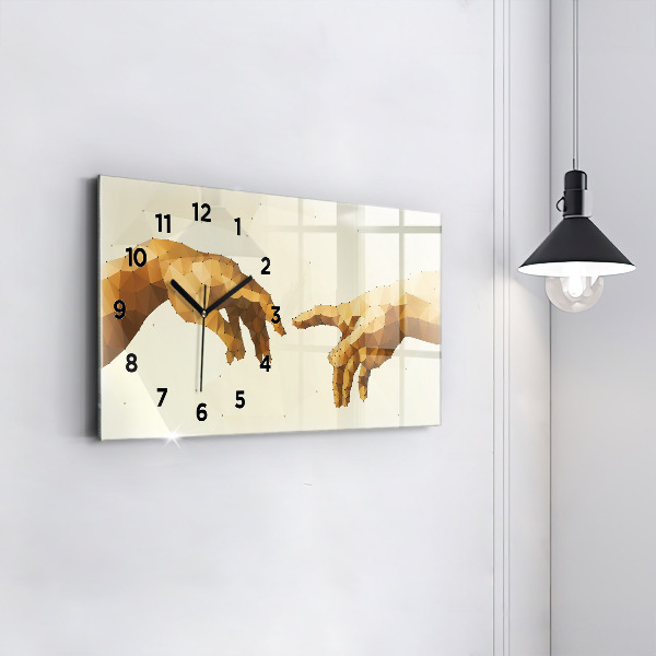 Horloge rectangulaire horizontale 'Création d''Adam'