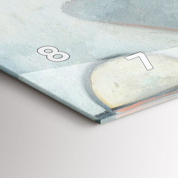 Horloge rectangulaire horizontale Peinture abstraite