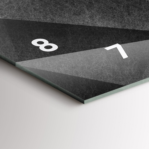 Horloge murale horizontale Abstraction géométrique