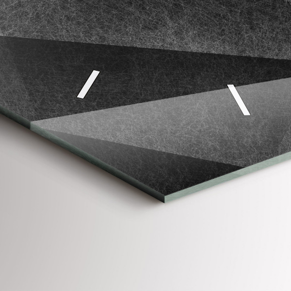 Horloge murale horizontale Abstraction géométrique