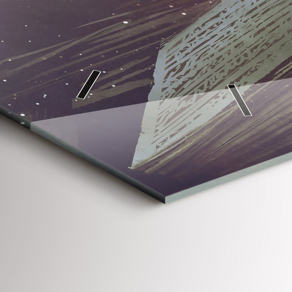 Horloge murale horizontale 'Livre d''abstraction'