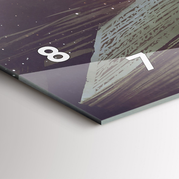 Horloge murale horizontale 'Livre d''abstraction'