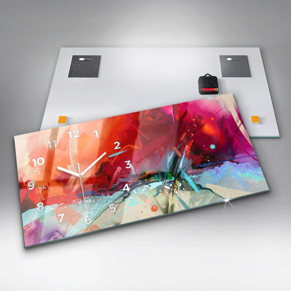 Horloge murale horizontale 'Des rangées d''épices'