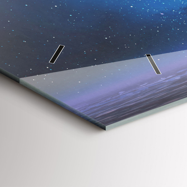 Horloge murale horizontale Voilier fantastique