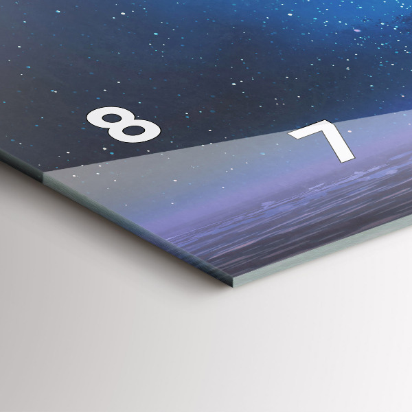 Horloge murale horizontale Voilier fantastique