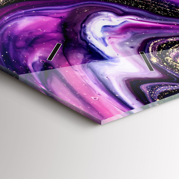 Horloge murale horizontale Marbre abstrait