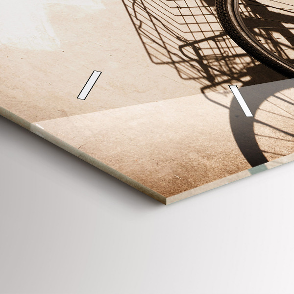 Horloge rectangulaire horizontale vélo italien