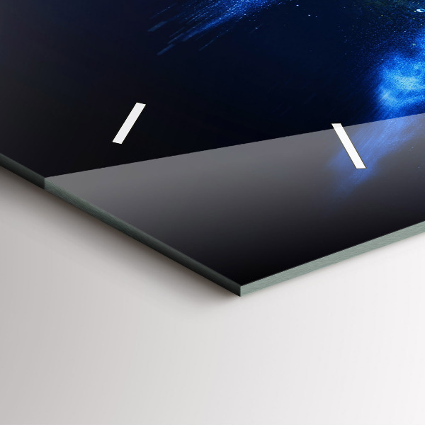 Horloge murale horizontale Perroquet coloré