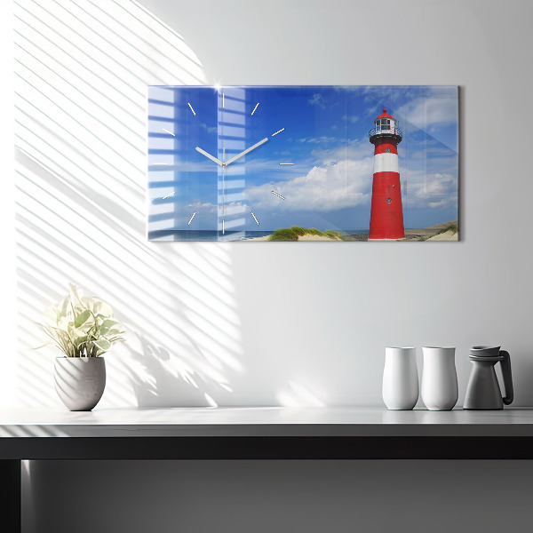 Horloge rectangulaire horizontale Phare