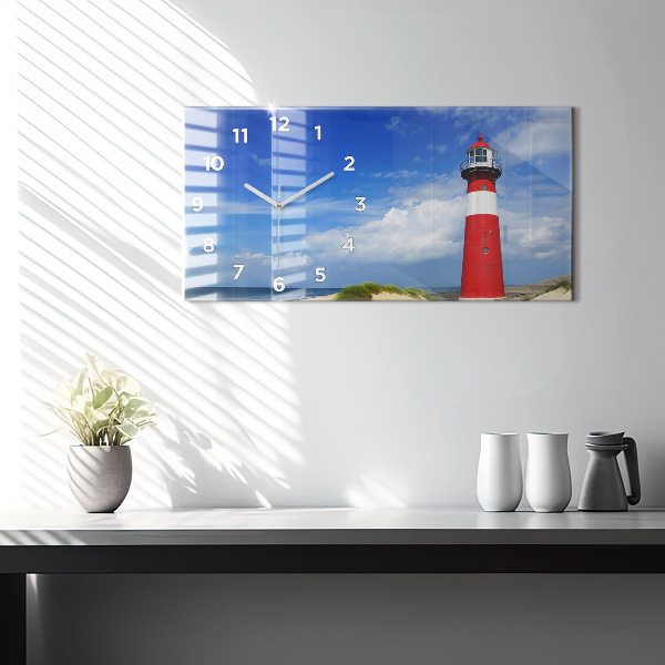 Horloge rectangulaire horizontale Phare