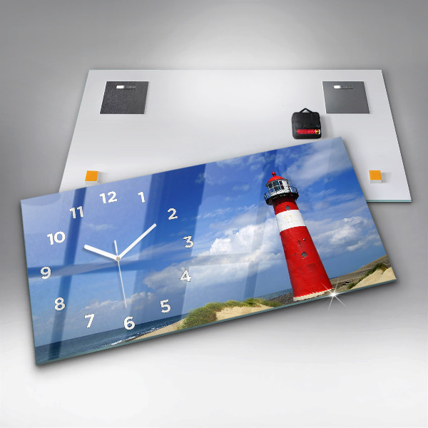 Horloge rectangulaire horizontale Phare