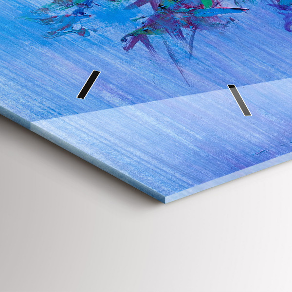 Horloge murale horizontale Fleurs dans un vase