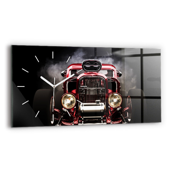 Horloge rectangulaire horizontale Vieille voiture vintage