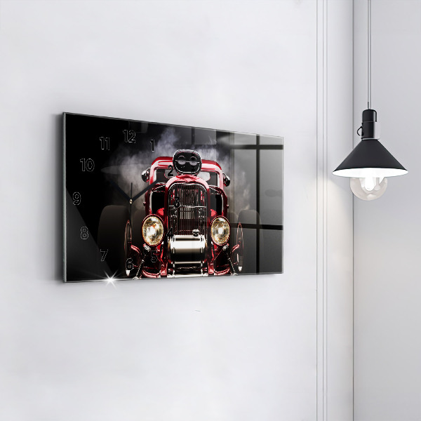 Horloge rectangulaire horizontale Vieille voiture vintage
