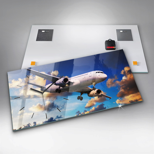 Horloge rectangulaire horizontale Plan des nuages