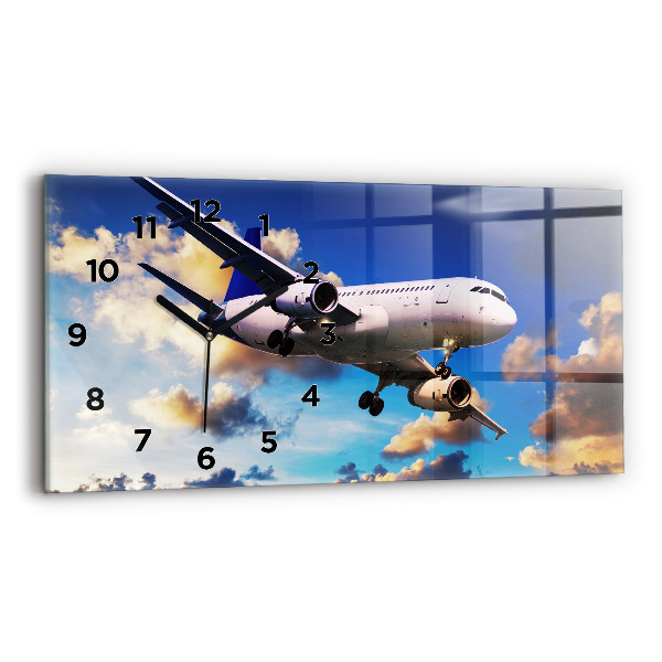 Horloge rectangulaire horizontale Plan des nuages