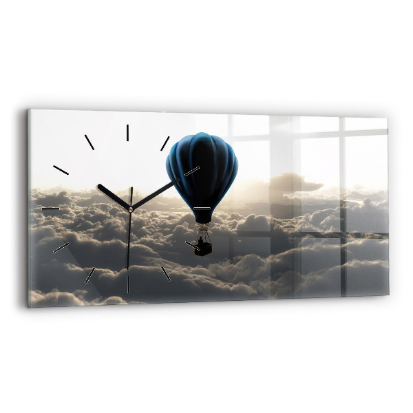 Horloge rectangulaire horizontale Ballon dans le ciel